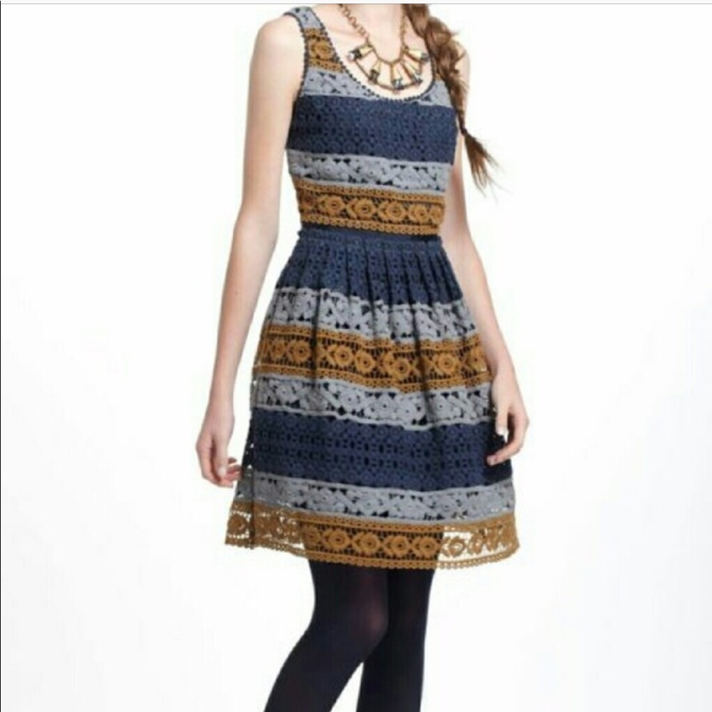 Anthropologie Maeve Crochet Lace Dress